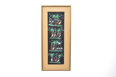 Lot 505 - Poto-Poto school, a collection of six figure paintings