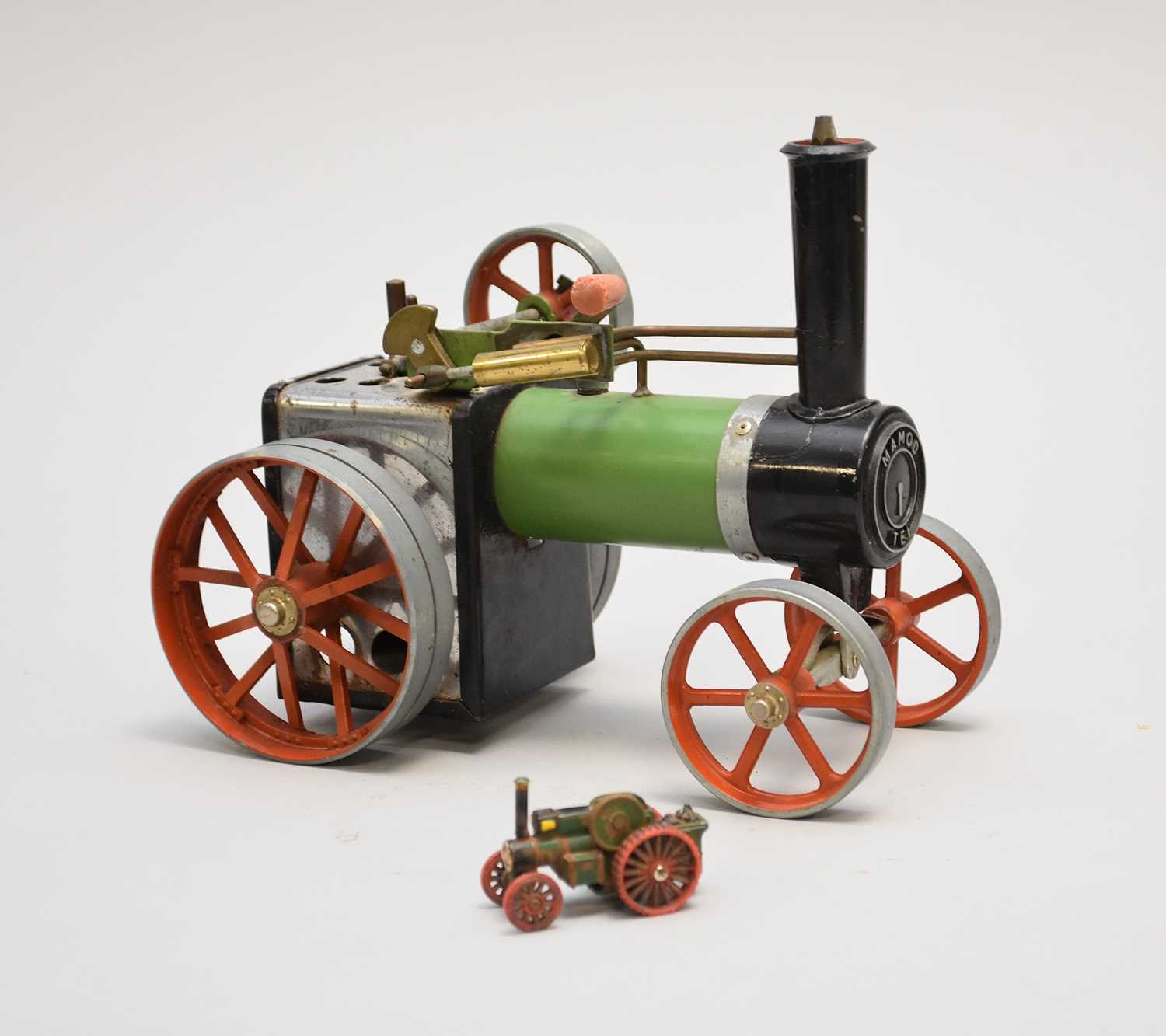 Lot 511 - A Mamod traction engine and another die-cast engine (2)
