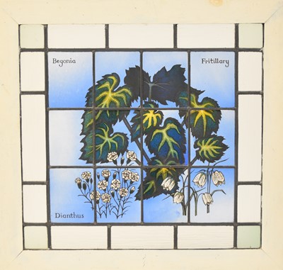 Lot 54 - Jane Gray ARCA, FMGP (b.1931), stained glass panel