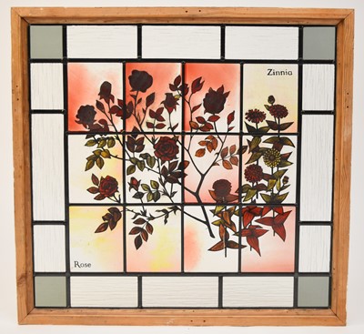 Lot 178 - Jane Gray ARCA, FMGP (b.1931), stained glass panel