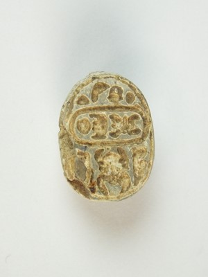 Lot 443 - Ancient Egyptian Scarab - Eighteenth Dynasty, reign of Tuthmosis III 1479 – 1425 BC.