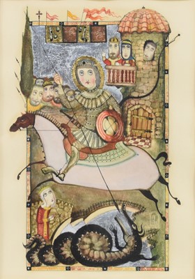 Lot 370 - Otar Imerlishvili (Georgian b.1970) St George Defeats the Dragon