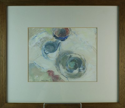 Lot 185 - Averil Gilkes PS (British b.1945) Still Life with Jug and Cups