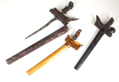 Lot 200 - Three large South East Asian Kris