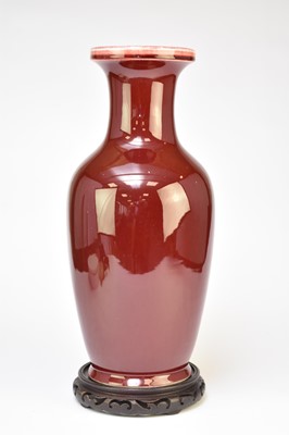Lot 392 - A large Chinese sang de beof vase