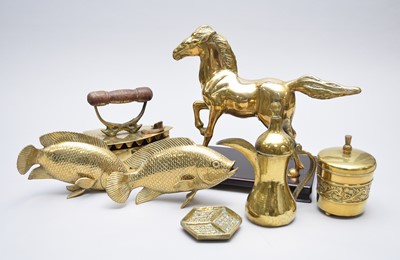 Lot 435 - A quantity of Chinese and South Asian brasswares