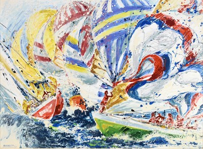 Lot 223 - British School (20th Century) Action on the Foredeck