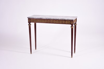 Lot 229 - A Valencia Louis XVI style console mahogany table