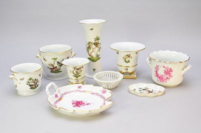Lot 414 - A group of Herend Rothschild and Pink Bouquets