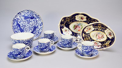 Lot 345 - A Royal Crown Derby part service and two Derby plates