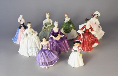 Lot 349 - Nine Royal Doulton ladies