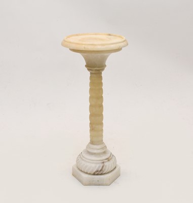 Lot 564 - An alabaster bird table