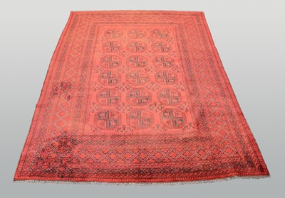 Lot 635 - An Afghan traditional Bokara rug