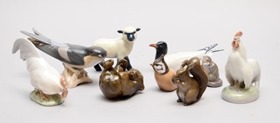 Lot 420 - A group of Royal Copenhagen and Bing and Grondahl animals