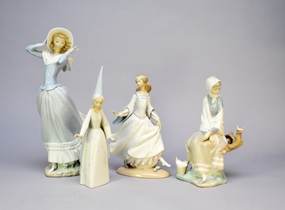 Lot 373 - Lladro figures including 'Spring Breeze'