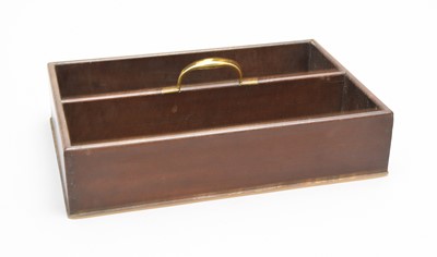 Lot 519 - A George III mahogany cutlery tray