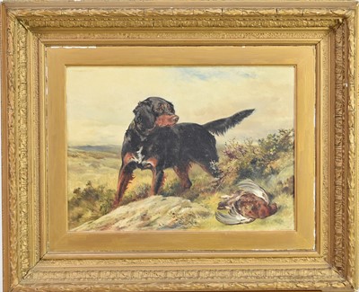 Lot 221 - Circle of James Hardy Junior (British 1832-1889) Gun Dog and Game Bird
