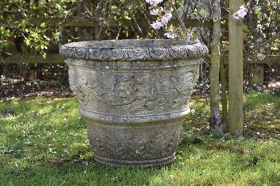 Lot 42 - A 20th century tapering circular urn