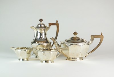 Lot 3 - A four piece silver tea service