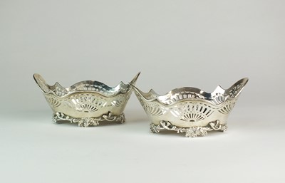 Lot 6 - A pair of pierced silver dishes