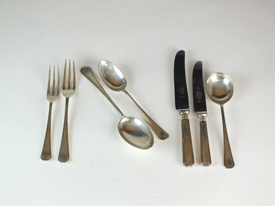 Lot 18 - A set of Art Deco silver flatware
