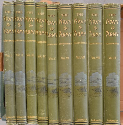Lot 1173 - THE NAVY AND ARMY ILLUSTRATED, vols I - IX (vol 1 no. 1 Dec 20 1895 to vol 9 no 138, March 17 1900).