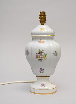 Lot 416 - A Herend porcelain lamp base
