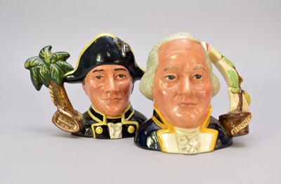 Lot 383 - A pair of Royal Doulton character jugs of Captain Bligh and Fletcher Christian