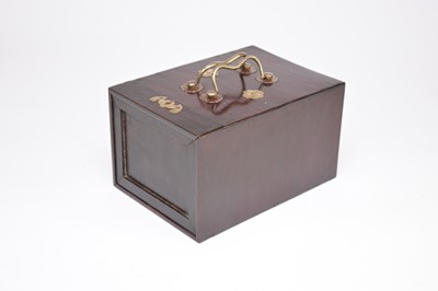 Lot 426 - A Chinese rosewood treasure box, late Qing Dynasty