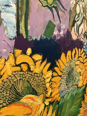 Lot 6 - John Bratby (1928-1992) Sunflowers