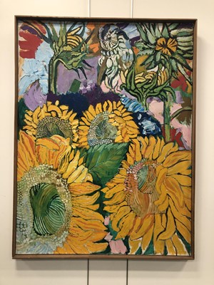 Lot 6 - John Bratby (1928-1992) Sunflowers