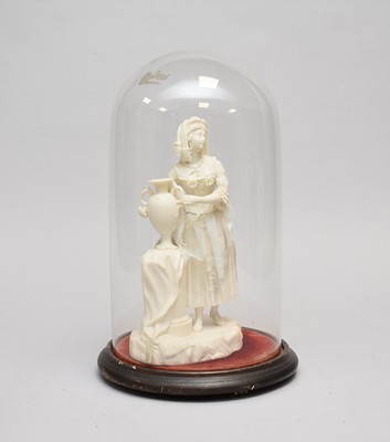 Lot 342 - Group of Victorian parian including two figures under domes