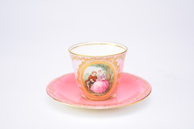 Lot 302 - Coalport teacup and saucer, circa 1851-61
