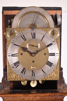 Lot 292 - A good, rare, George II, walnut, three-train musical longcase clock by John Drury