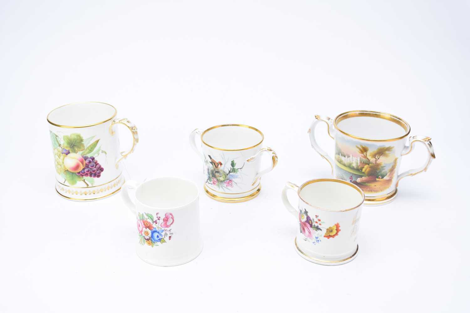Lot 322 - Victorian English presentation mugs