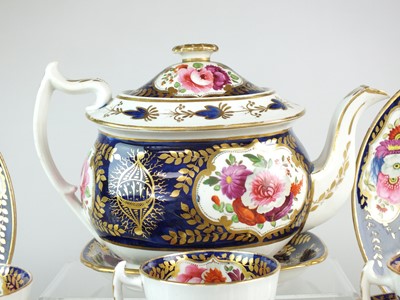 Lot 131 - John Rose Coalport porcelain tea and coffee service, circa 1815
