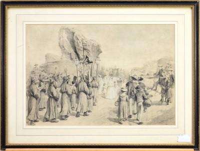 Lot 273 - Godefroy Durand (1832-1896), Saint's Day Procession, France