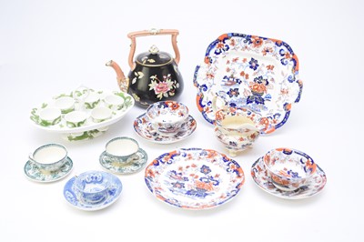 Lot 328 - A group of English pottery including Minton 'Amherst Japan'