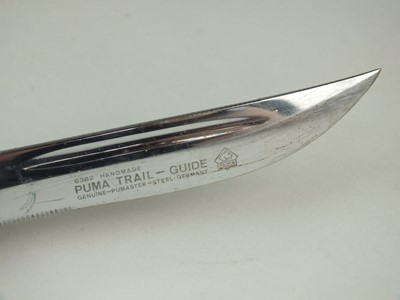 Lot 225 - A Puma "Trail Guide" knife with stag handle