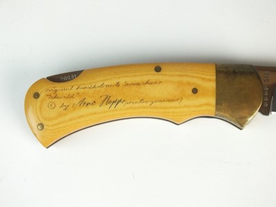Lot 226 - A limited-edition Puma 4-Star 715 scrimshaw knife