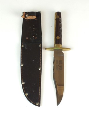 Lot 228 - A William Rogers bowie knife, with finger...