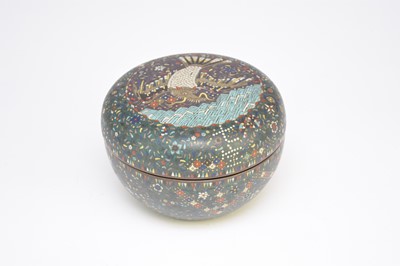 Lot 144 - A Chinese cloisonne pot and cover