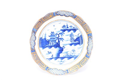 Lot 366 - A Caughley 'Weir' dessert plate circa 1785-93...