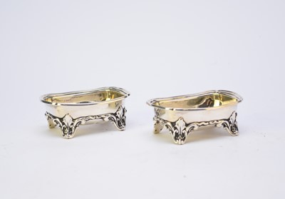Lot 9 - A pair of early Victorian silver salts