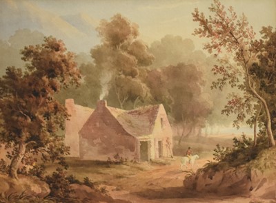 Lot 151 - Attributed to Paul Sandby. Munn A rider on horseback, on a Track