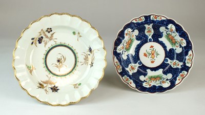Lot 307 - Worcester soup plate and a Worcester dish, circa 1770-75