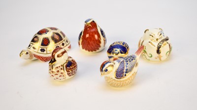 Lot 423 - Six Royal Crown Derby imari paperweights