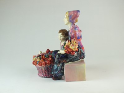 Lot 147 - A rare early Royal Doulton group of 'The Little Mother' HN1418