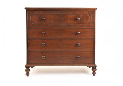 Lot 661 - A mid Victorian mahogany chest of drawers