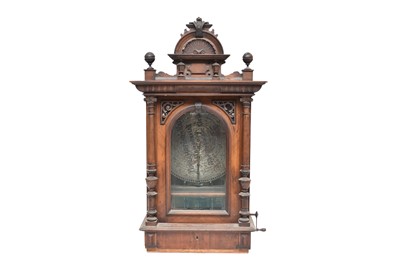 Lot 563 - A German walnut cabinet polyphon with discs